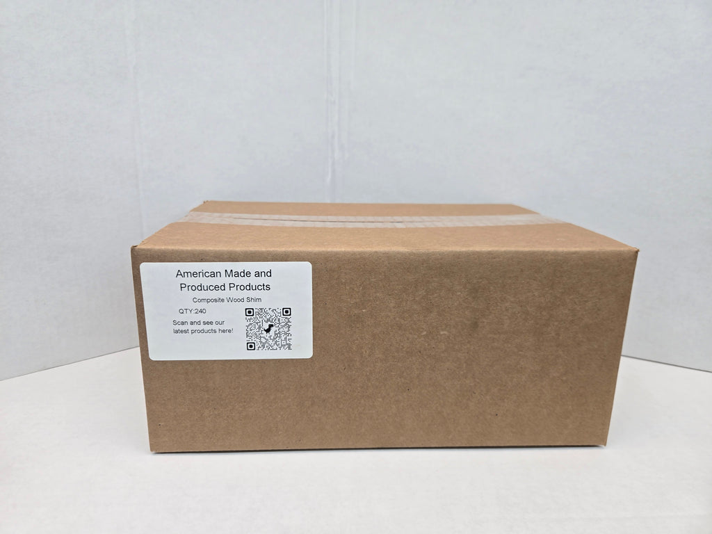 Shims, Composite Wood Shims for Leveling and Spacing, 240-Pack, Moisture-Resistant